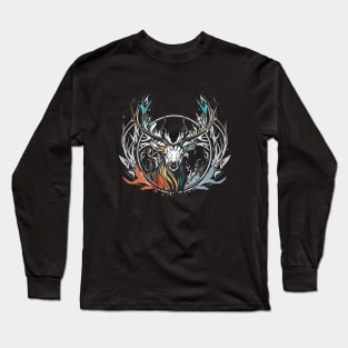 Graffiti Paint Stag Creative Inspiration Long Sleeve T-Shirt